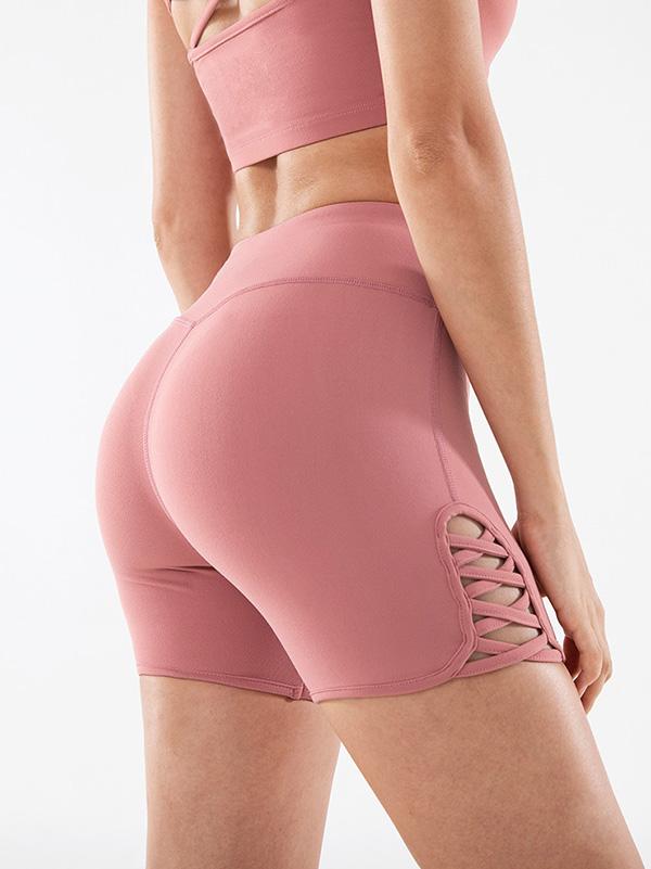 Solid Bandage Quick Dry Yoga Shorts
