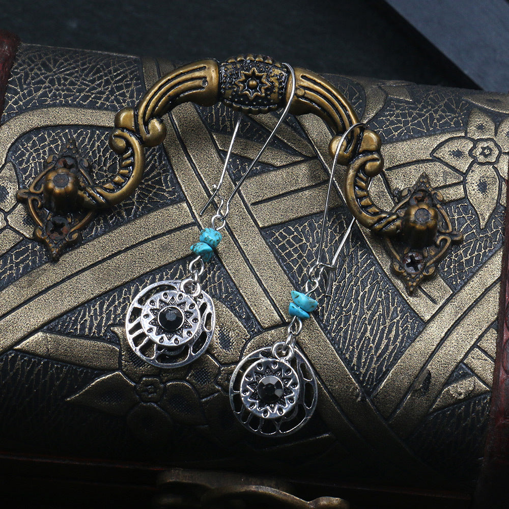 Bohemian retro Earrings Round Earrings