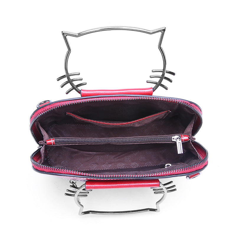 portable bag with one shoulder slanted