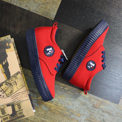 HIGH-TOP CANVAS CASUAL SNEAKER SHOES