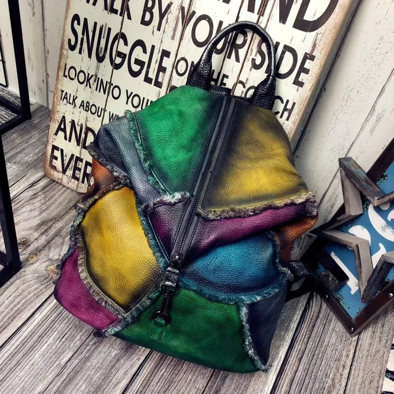 Leather handbag, handbag, handmade shoulder bag