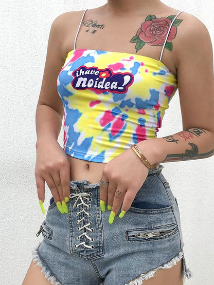 LETTER PRINTED CUT OUT TEES