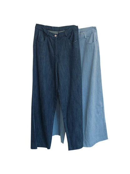 CASUAL EMPIRE WIDE LEG JEAN PANTS