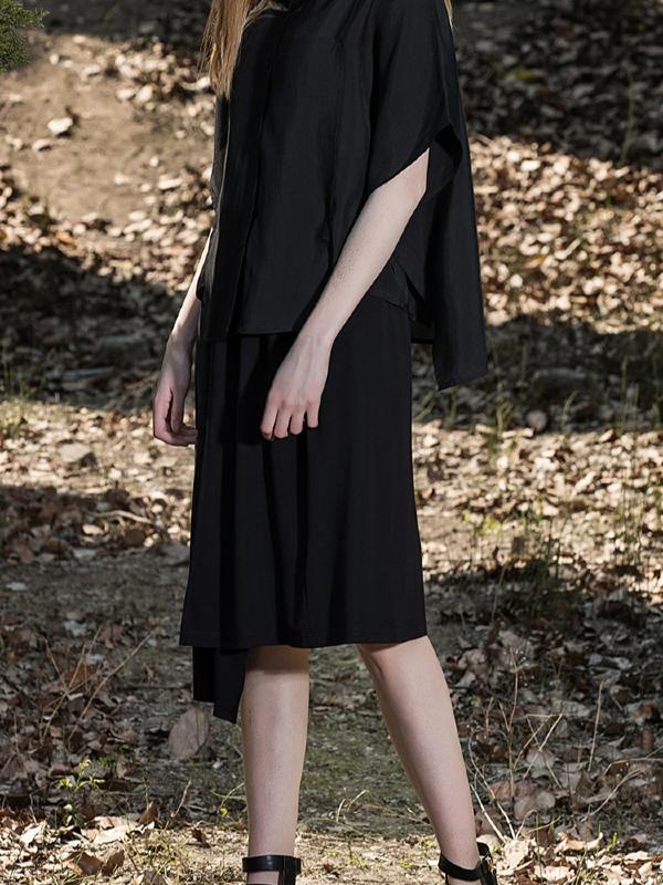 CASUAL COTTON CROPPED SHIRT