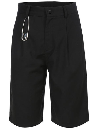 HIGH WAIST SOLID SHORTS