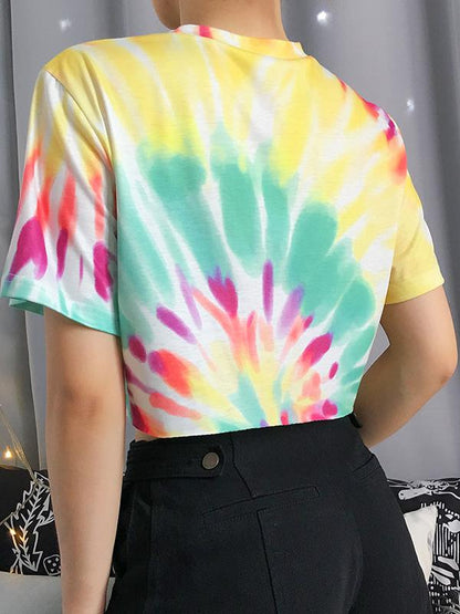 LETTER PRINTED CUT OUT TEES