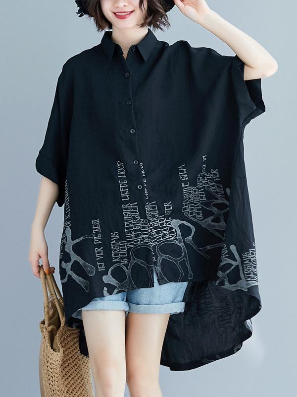 Loose Slim Batwing A-Line Blouses