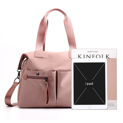 Fashion single shoulder women's bag new large capacity waterproof cloth bag versatile messenger bag simple leisure portable women's bag