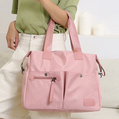 Fashion single shoulder women's bag new large capacity waterproof cloth bag versatile messenger bag simple leisure portable women's bag