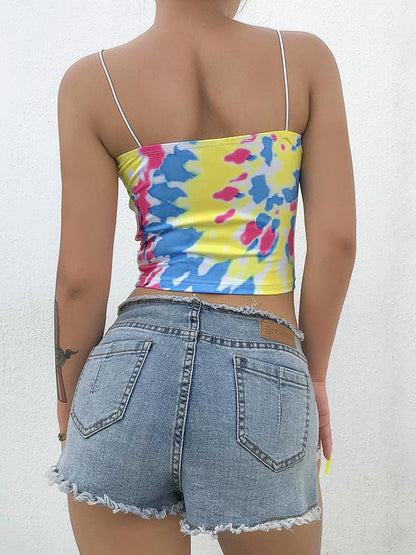 LETTER PRINTED CUT OUT TEES