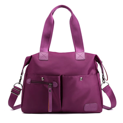Fashion single shoulder women's bag new large capacity waterproof cloth bag versatile messenger bag simple leisure portable women's bag