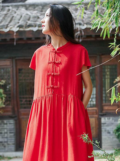 Original Vintage Frog Solid Dress