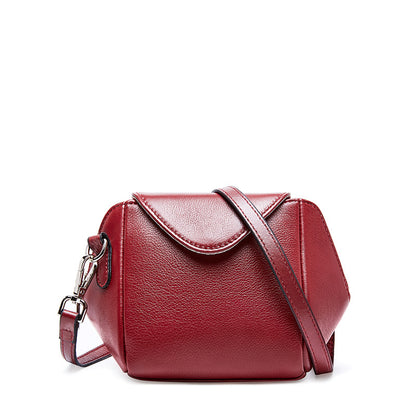 first layer of Kraft leather bag oblique satchel bag
