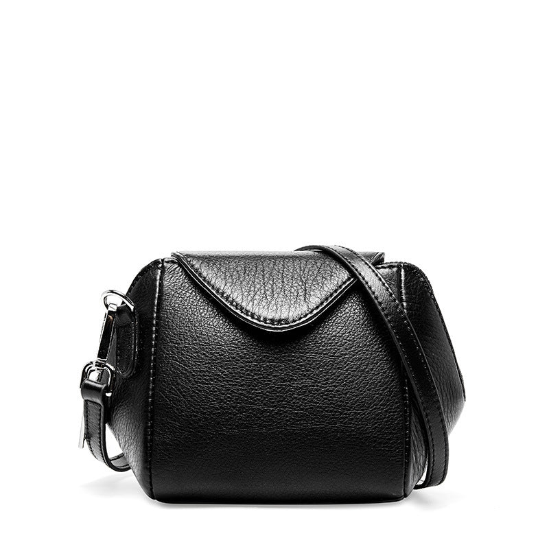 first layer of Kraft leather bag oblique satchel bag