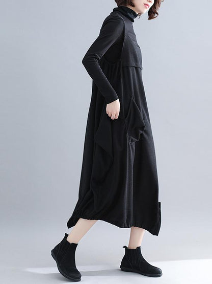 Loose Solid Wide Leg Straps Jumpsuits