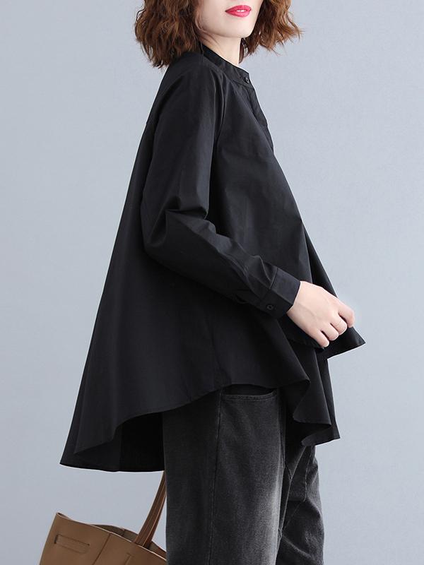 CASUAL A-LINE CROPPED SHIRT