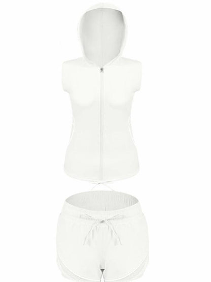 See-through Hollow Sleeveless Yoga Suits