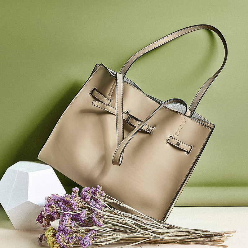 Chaobai handbag simple fashion large capacity sub-bag