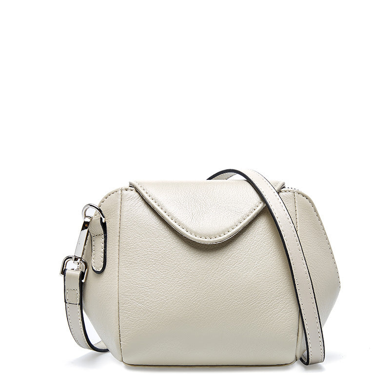 first layer of Kraft leather bag oblique satchel bag