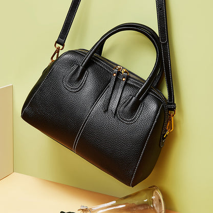 Boston leather women's pillow handbag cross bag