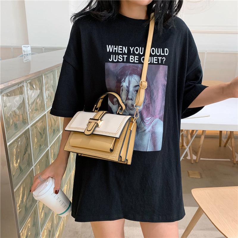 Vintage square bag one-shoulder slant bag