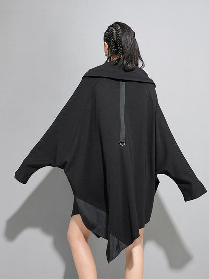 CASUAL CROPPED HEAPS COLLAR SWEATSHIRT