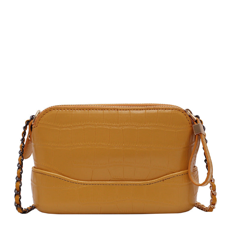 Vintage stone chain shoulder bag