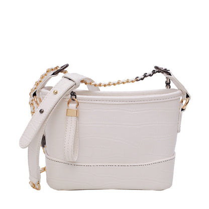 Vintage stone chain shoulder bag