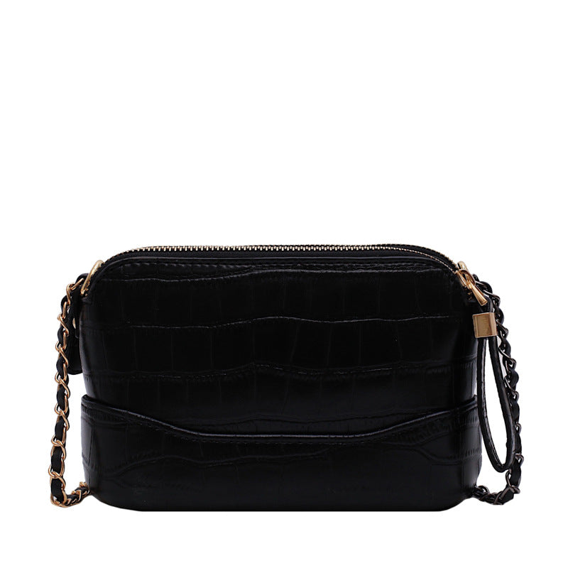 Vintage stone chain shoulder bag