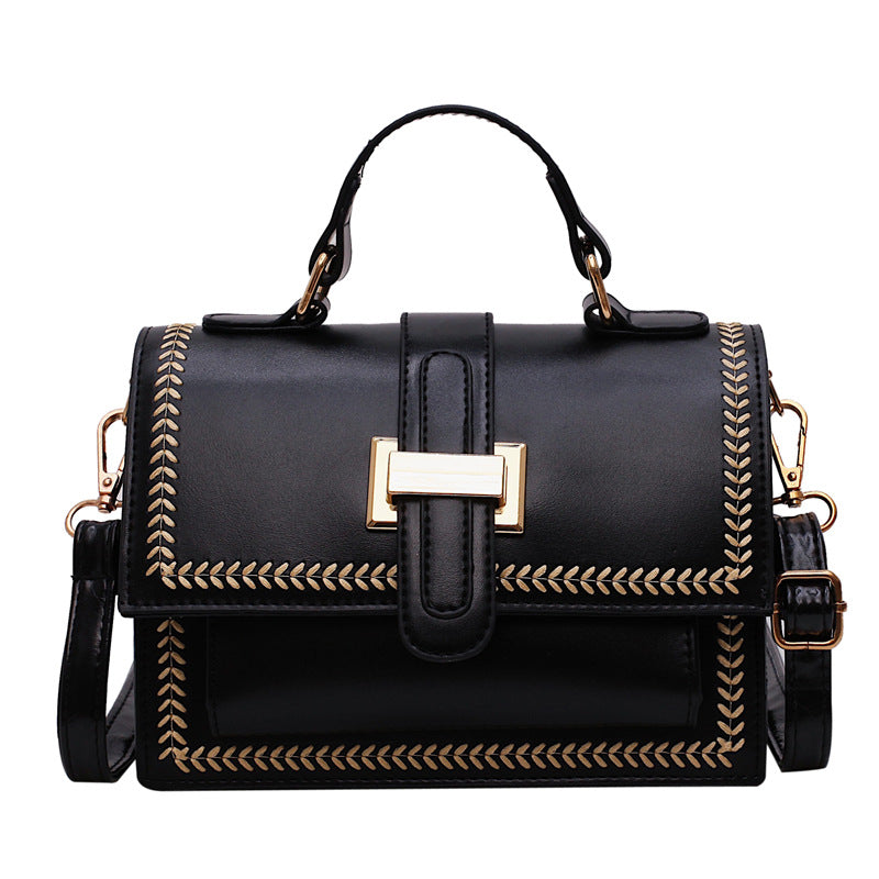 Vintage square bag one-shoulder slant bag