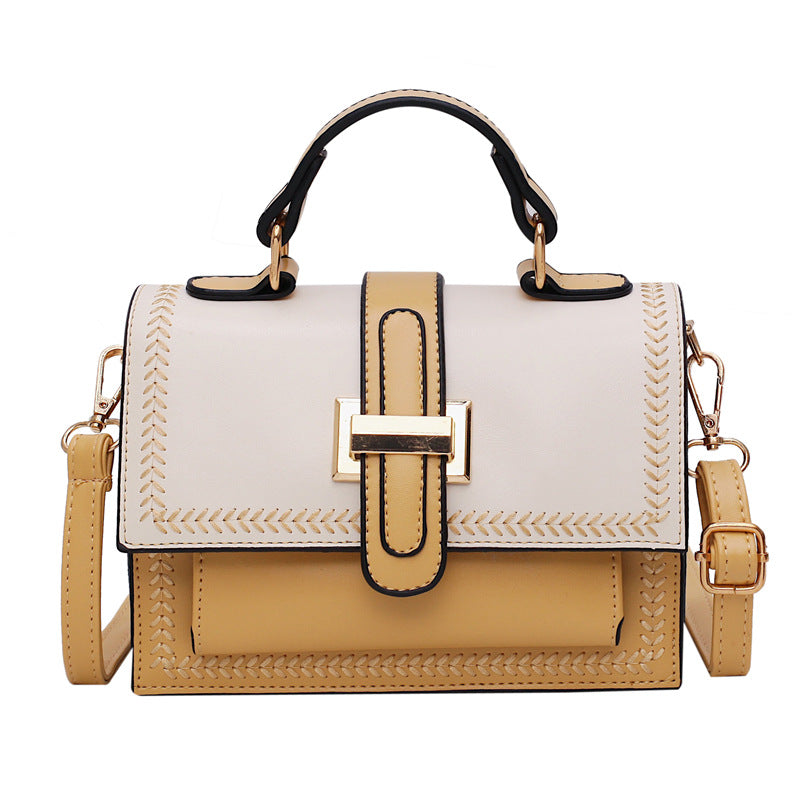 Vintage square bag one-shoulder slant bag