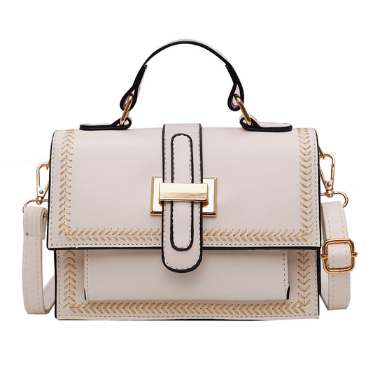 Vintage square bag one-shoulder slant bag