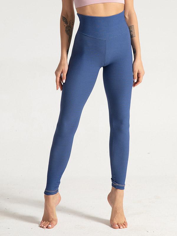 Striped High Waist Yoga Leggings