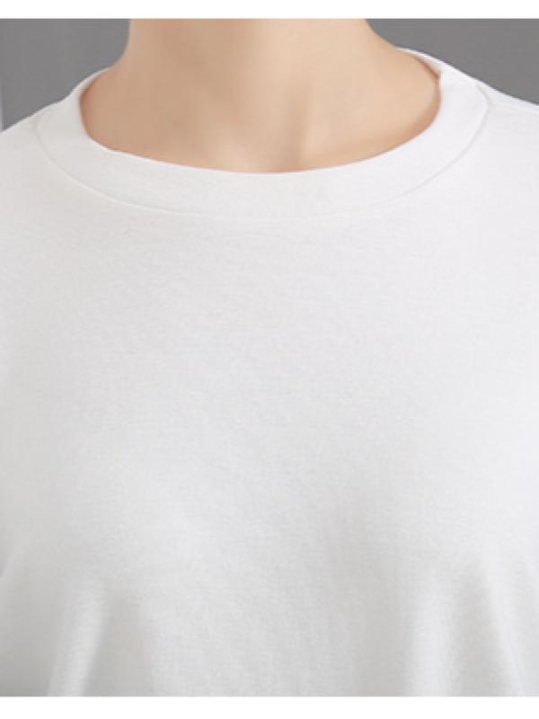 CASUAL PUFF SLEEVE SPLIT-JOINT TOPS