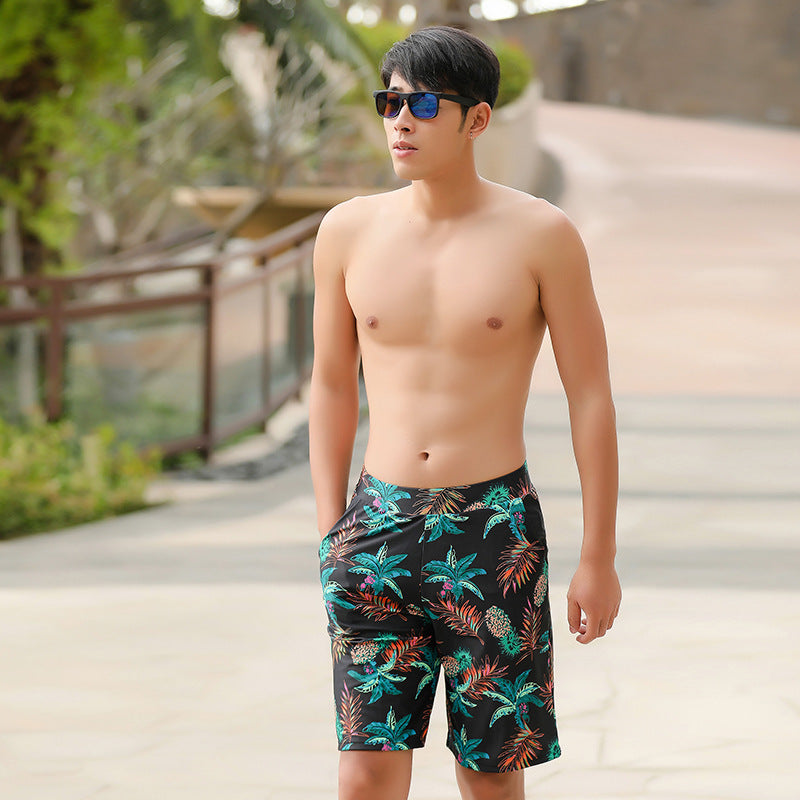 Five-point big pants surfing beach pants men's swimsuit trunks