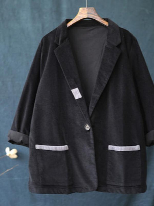 Vintage Split-joint Corduroy Suit