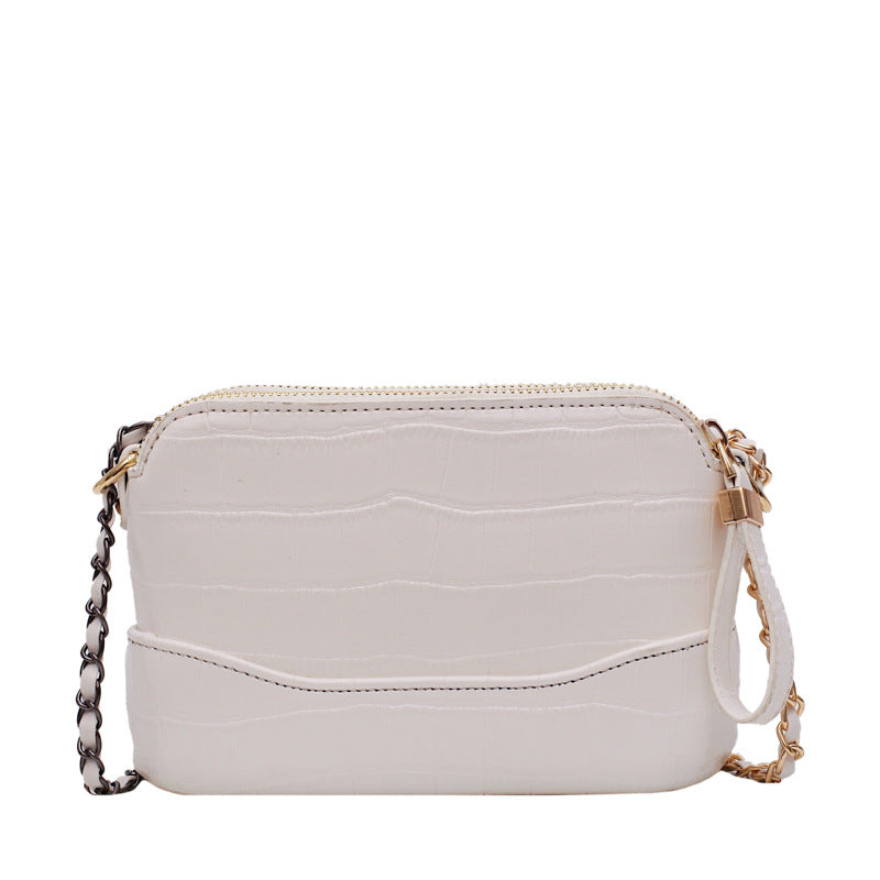 Vintage stone chain shoulder bag