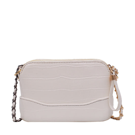 Vintage stone chain shoulder bag