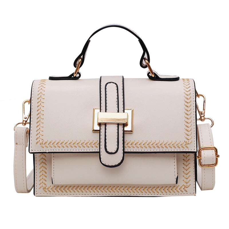 Vintage square bag one-shoulder slant bag