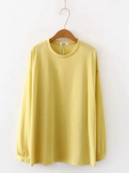LOOSE SOLID CANDY COLOR SPORTS TEE
