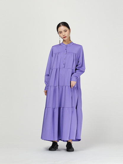 NEW CASUAL LONG TIERED SKIRT