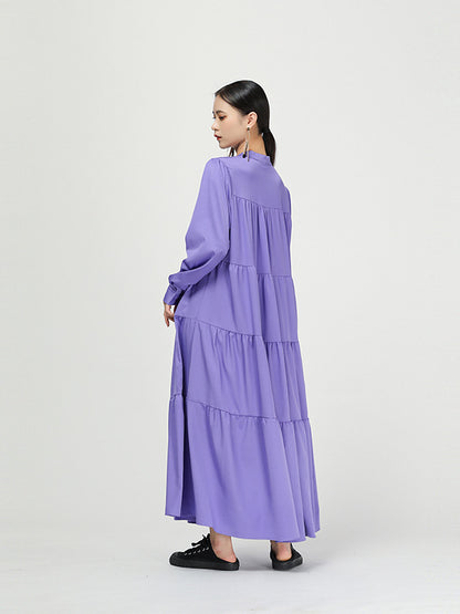 NEW CASUAL LONG TIERED SKIRT