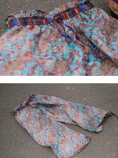 Loose National Style Ramie Cotton Pants