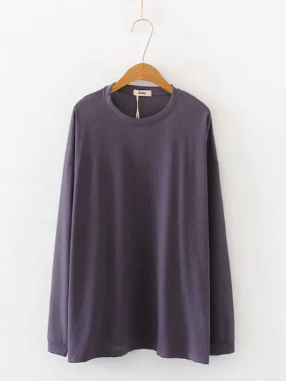 LOOSE SOLID CANDY COLOR SPORTS TEE