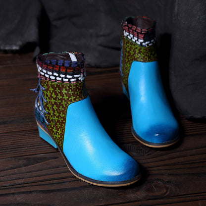 Handmade Leather Stitching Craft Boots