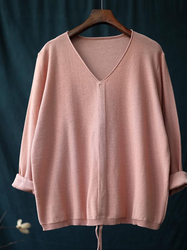 CASUAL LIGHT KNITTING TOPS