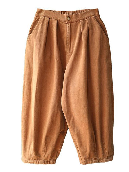 LOOSE WIDE-LEG BLOOMERS