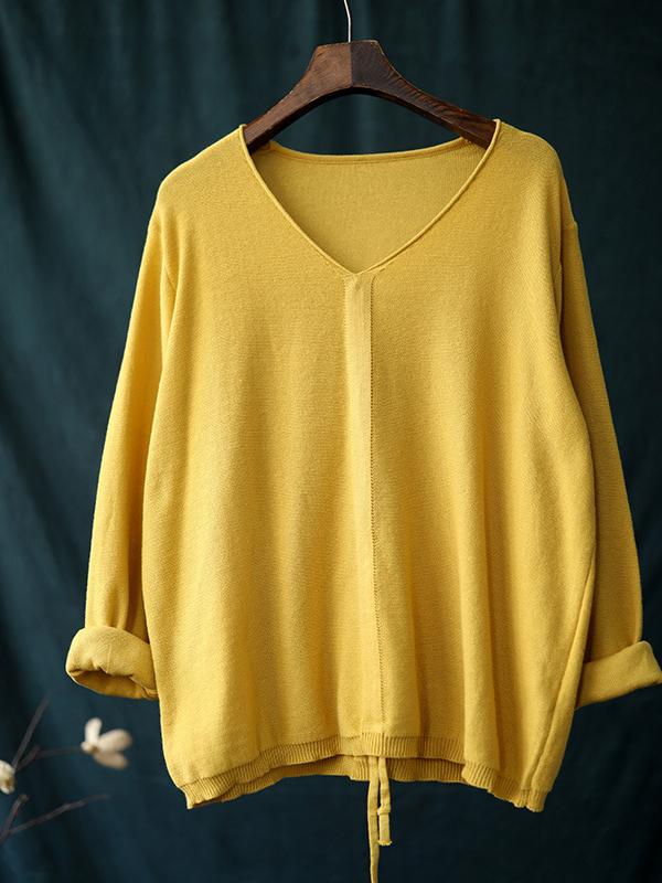 CASUAL LIGHT KNITTING TOPS