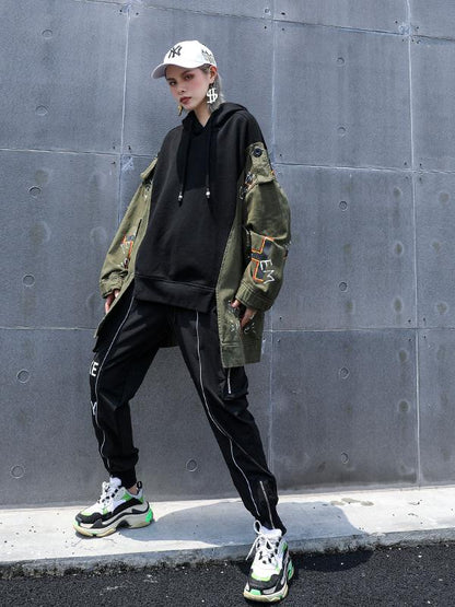 Loose Split-joint Hand-drawn Sweatshirt