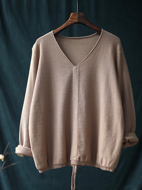 CASUAL LIGHT KNITTING TOPS